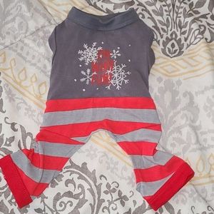 Dog winter pajamas